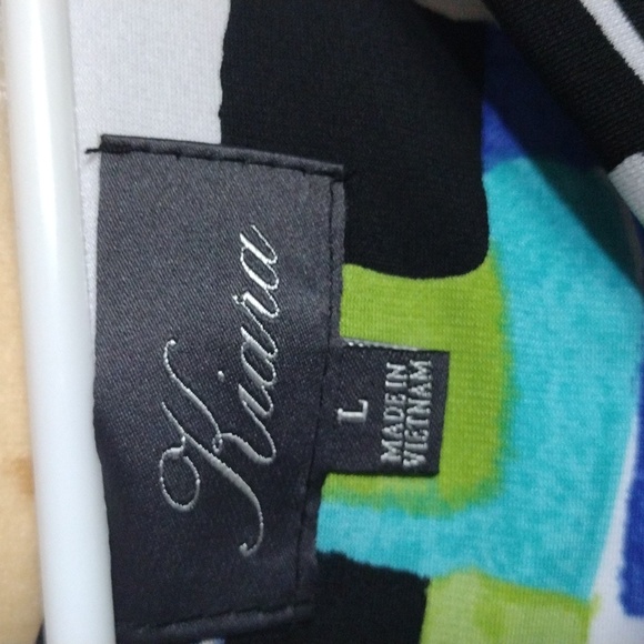 NWT Kiara Beautiful slip on dress faux wrap - Picture 2 of 4